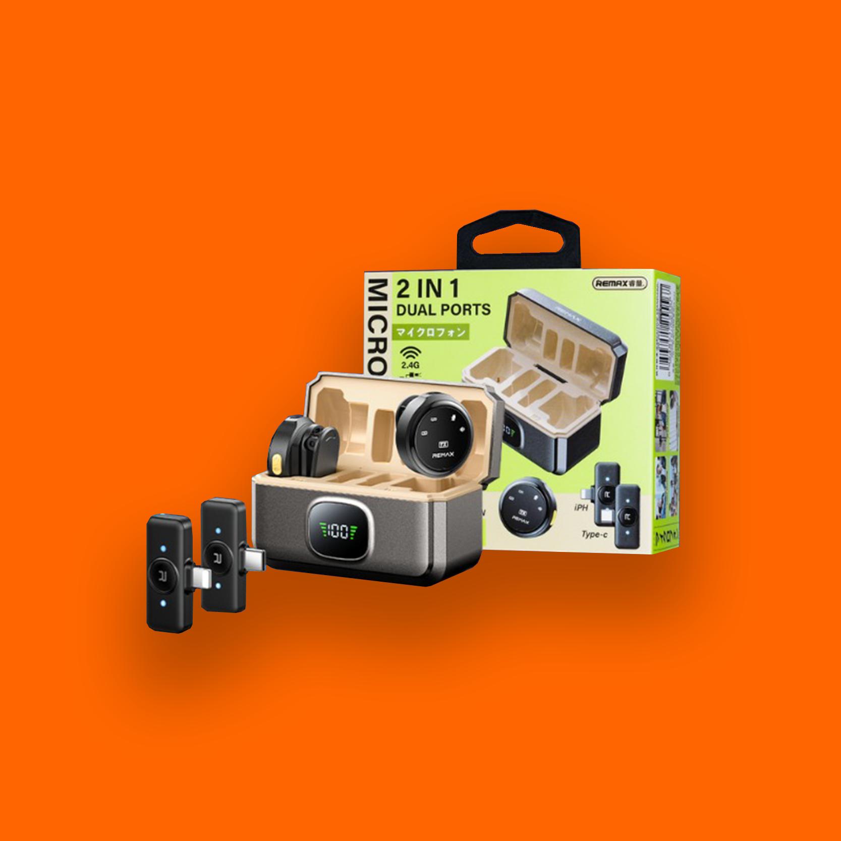 K22 2-in-1 Dual Ports Microphone Remax