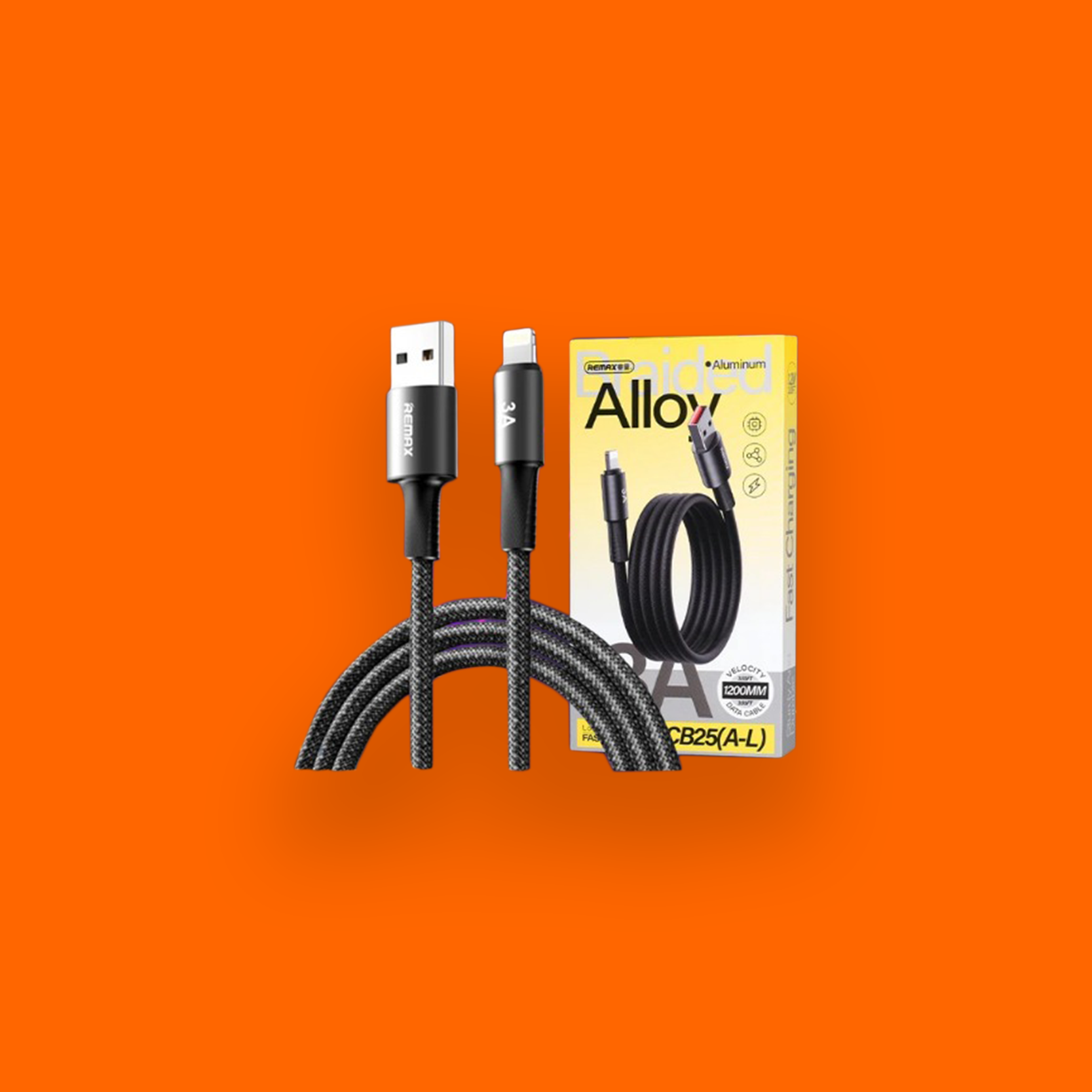 CB25 USB-Lightning 3A 2M Data Cable Remax