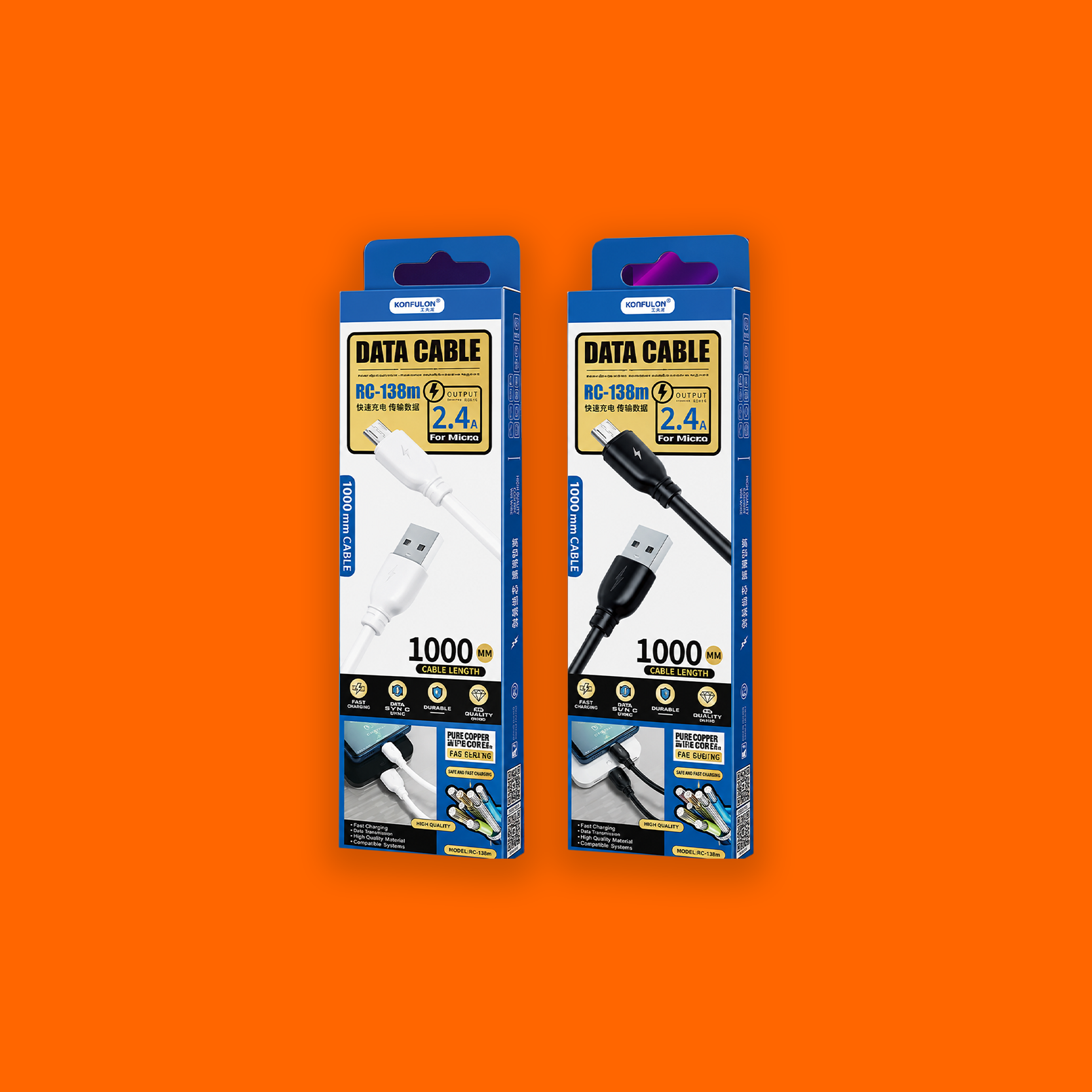 RC-138M 1000mm Micro Data Cable Remax