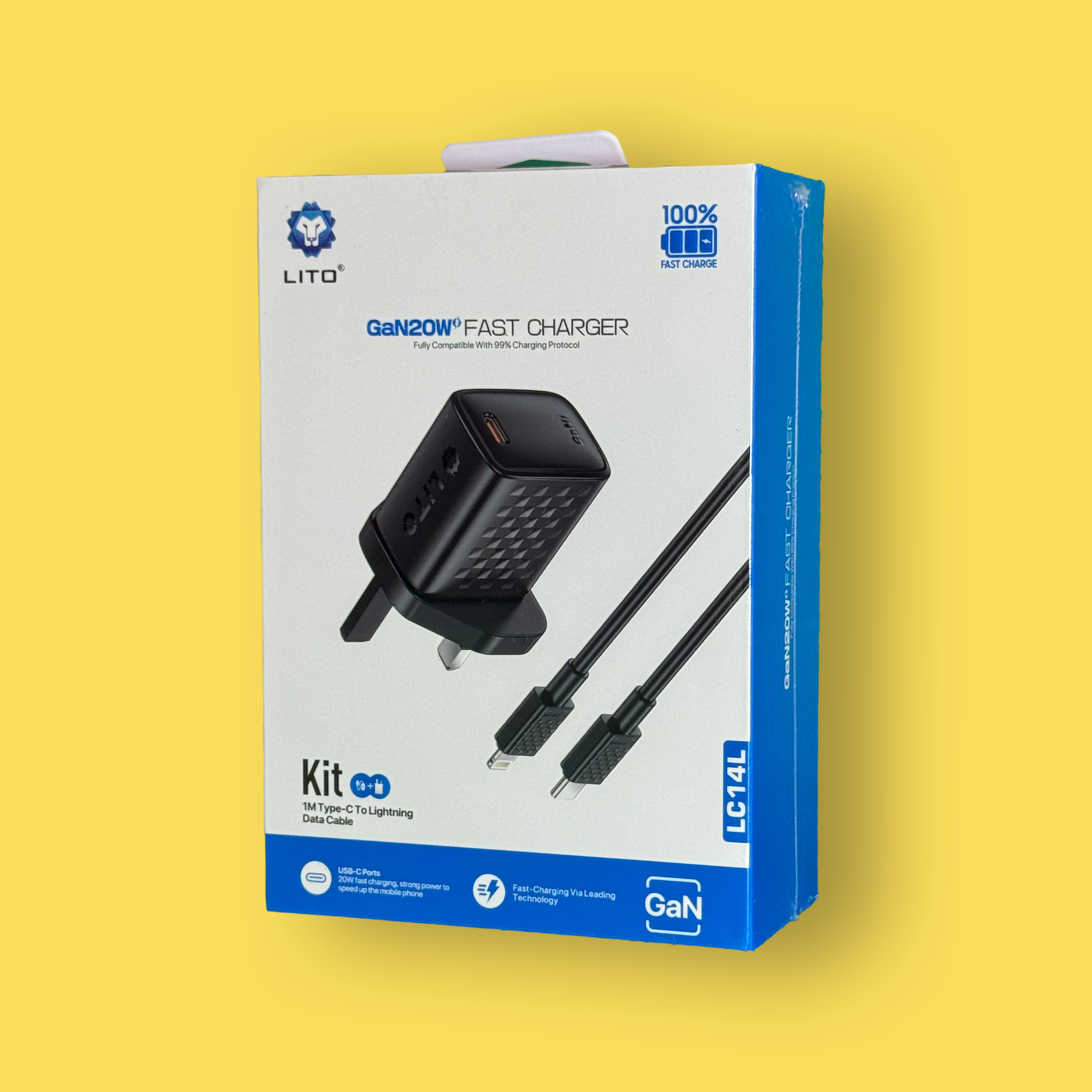 Lito C-C Charger 20W (USB+C Ports)